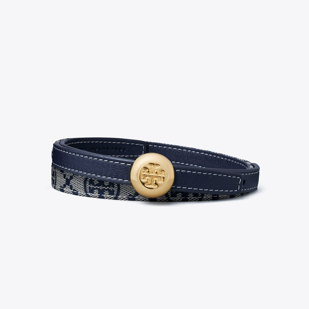 Tory Burch Romy Reversible Belt Tory Navy