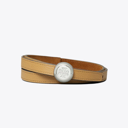 Tory Burch Romy Reversible Suede Belt Park Bench / Tiramisu