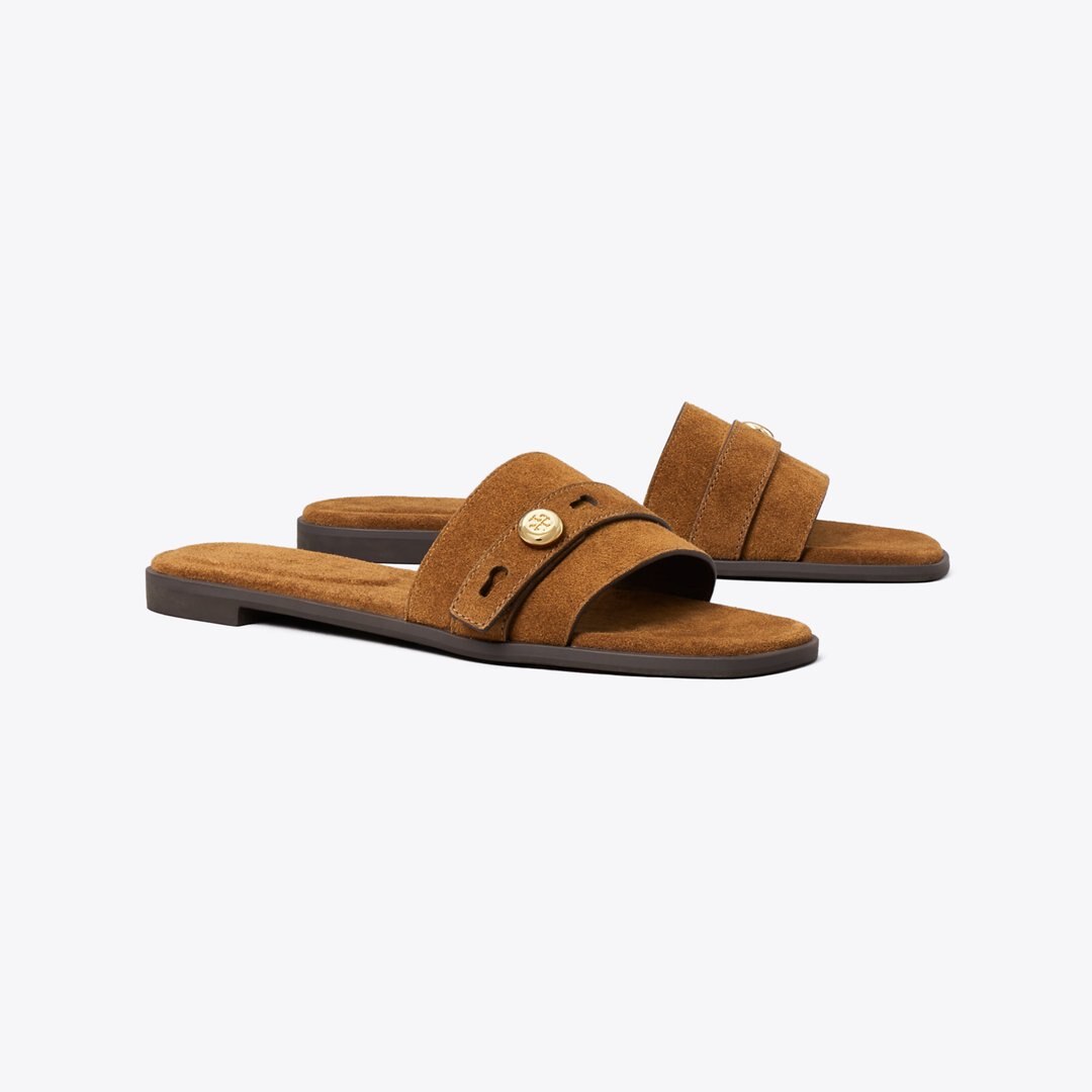 Tory Burch Romy Slide Caramel