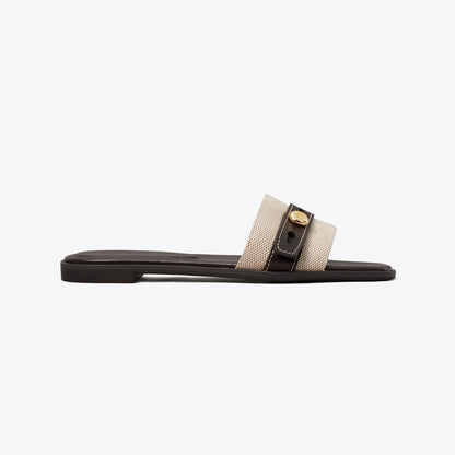Tory Burch Romy Slide NATURAL / BROWN