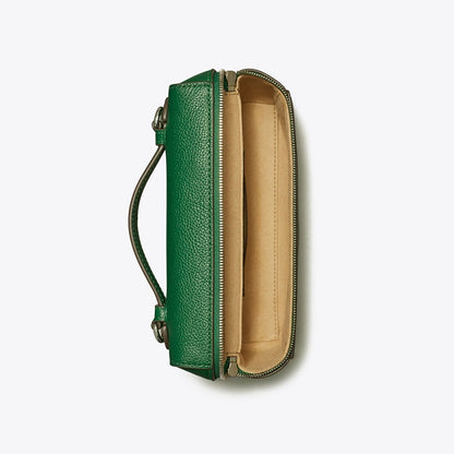 Tory Burch Romy Slim Top Handle Bag Dark Kale