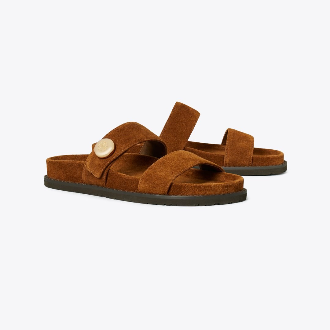 Tory Burch Romy Sport Slide Cognac
