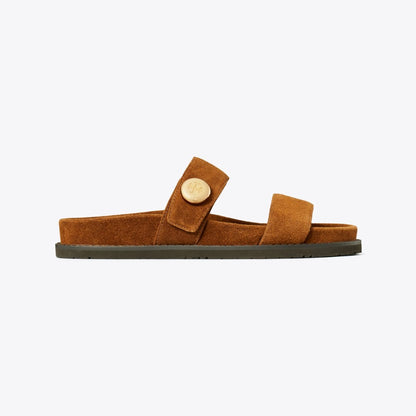 Tory Burch Romy Sport Slide Cognac