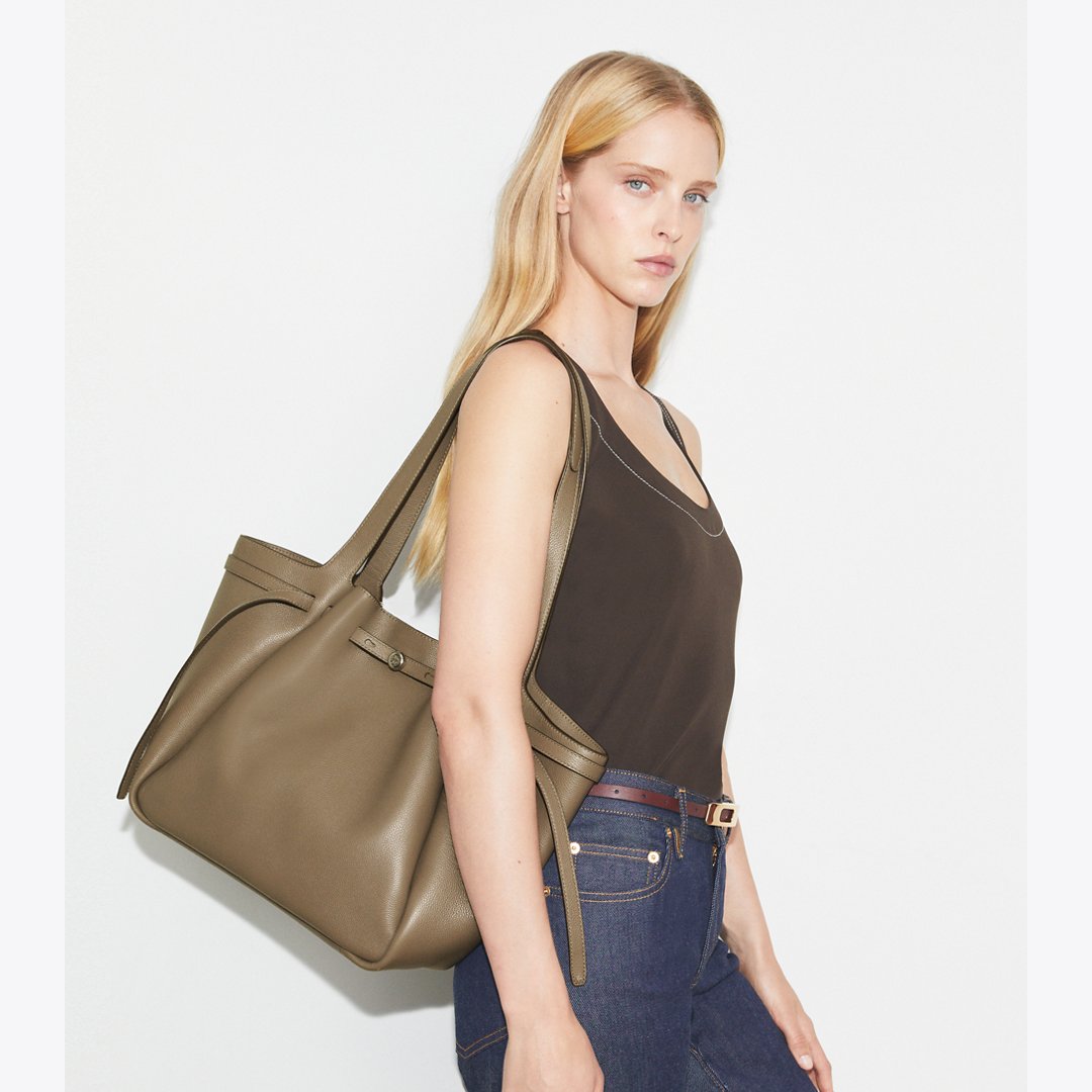 Tory Burch Romy Tote Wild Mushroom