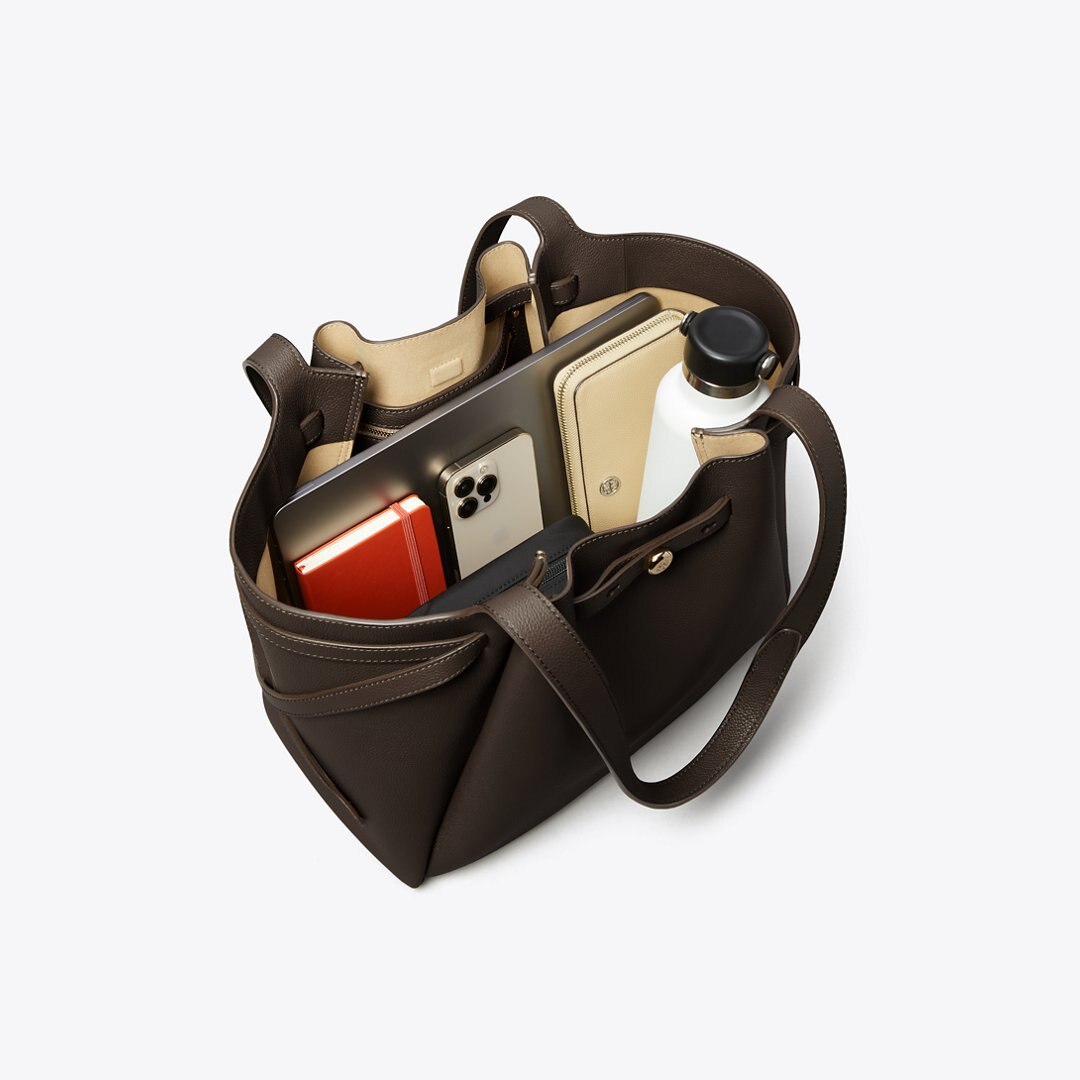 Tory Burch Romy Tote Deep Brown