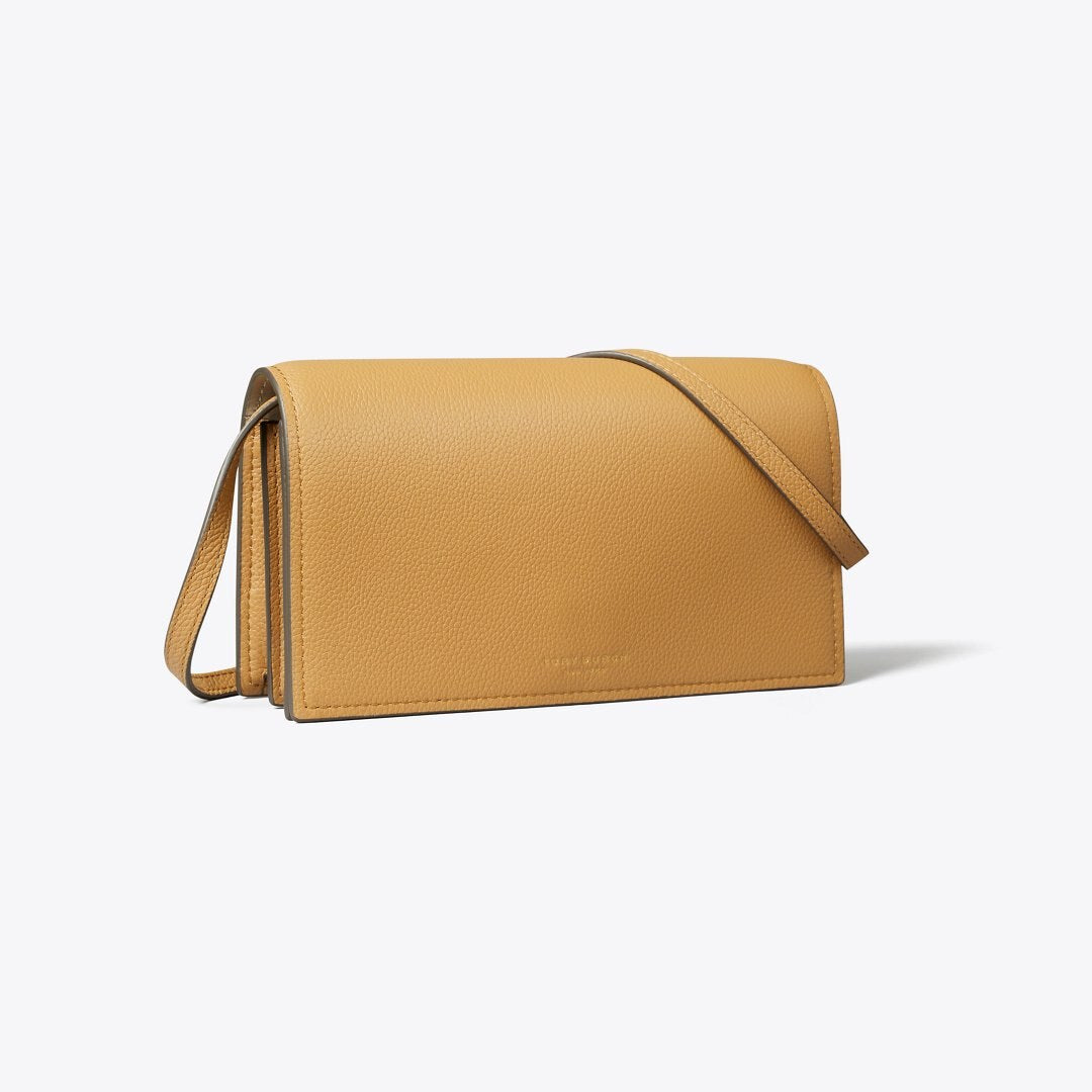 Tory Burch Romy Wallet Crossbody Tiramisu