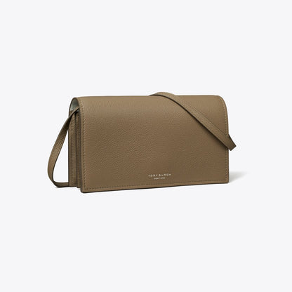 Tory Burch Romy Wallet Crossbody Wild Mushroom