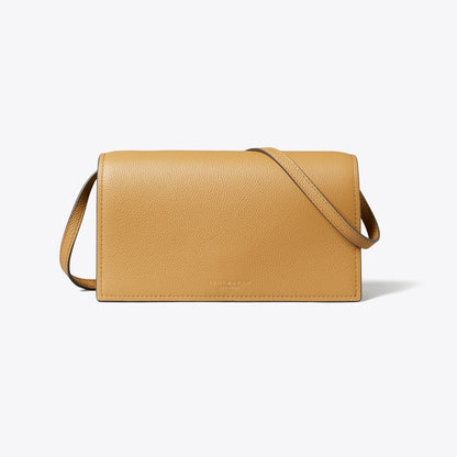 Tory Burch Romy Wallet Crossbody Tiramisu