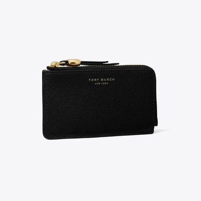 Tory Burch Romy Zip Card Case Black