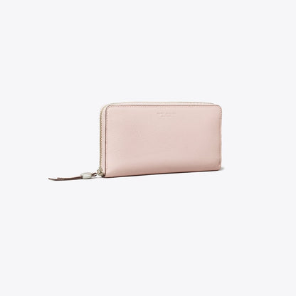 Tory Burch Romy Zip Continental Wallet Rose Mist