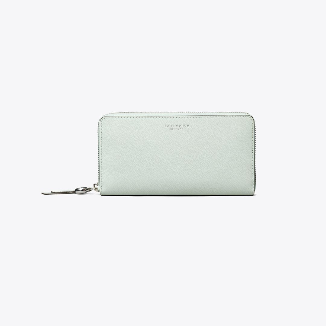 Tory Burch Romy Zip Continental Wallet Chill Mint