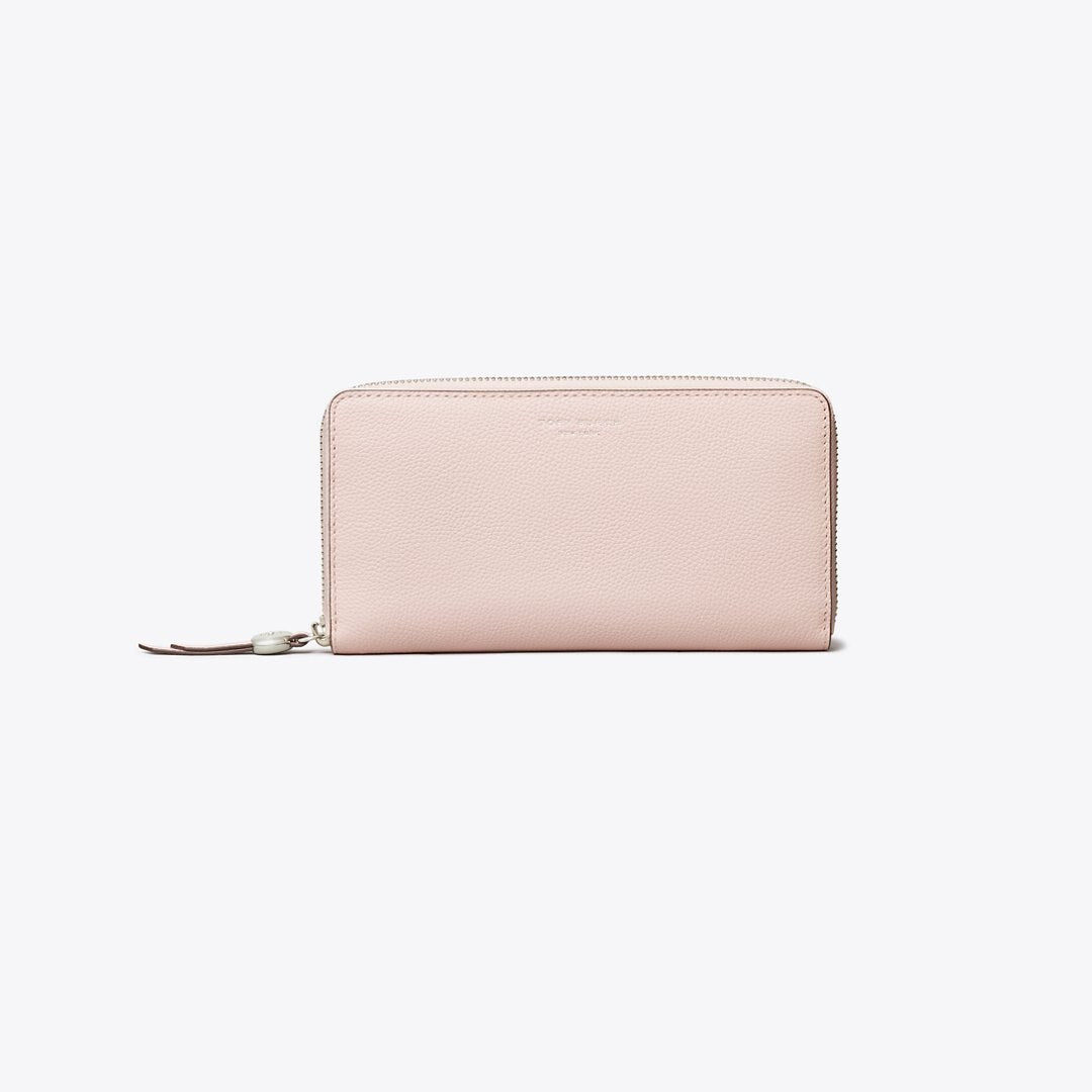 Tory Burch Romy Zip Continental Wallet Rose Mist
