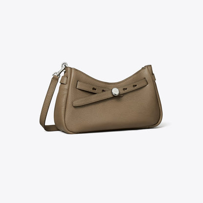 Tory Burch Romy Zip Top Crossbody Wild Mushroom