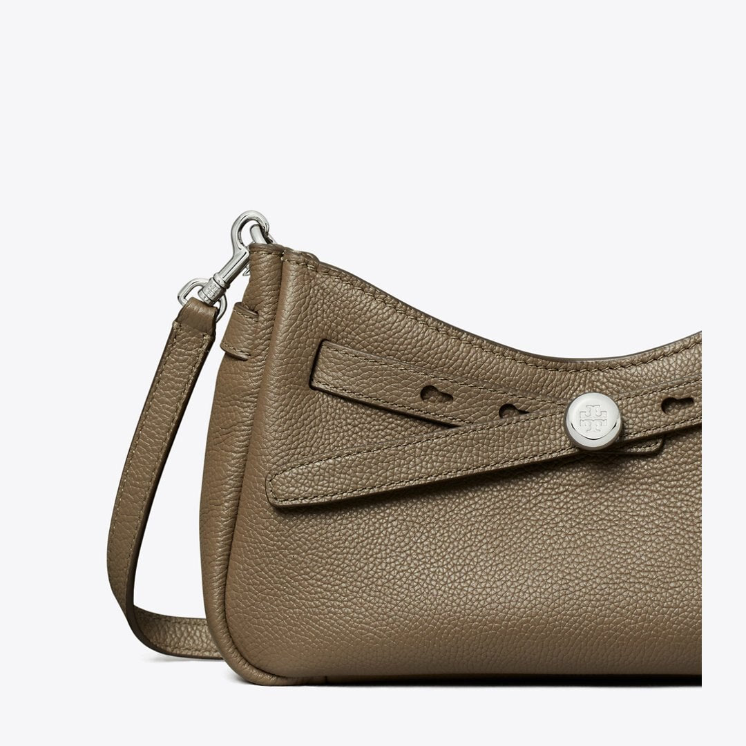 Tory Burch Romy Zip Top Crossbody Wild Mushroom