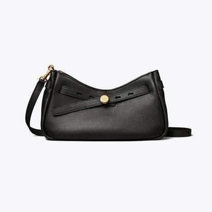 Tory Burch Romy Zip Top Crossbody Black