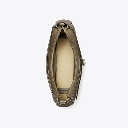 Tory Burch Romy Zip Top Crossbody Wild Mushroom