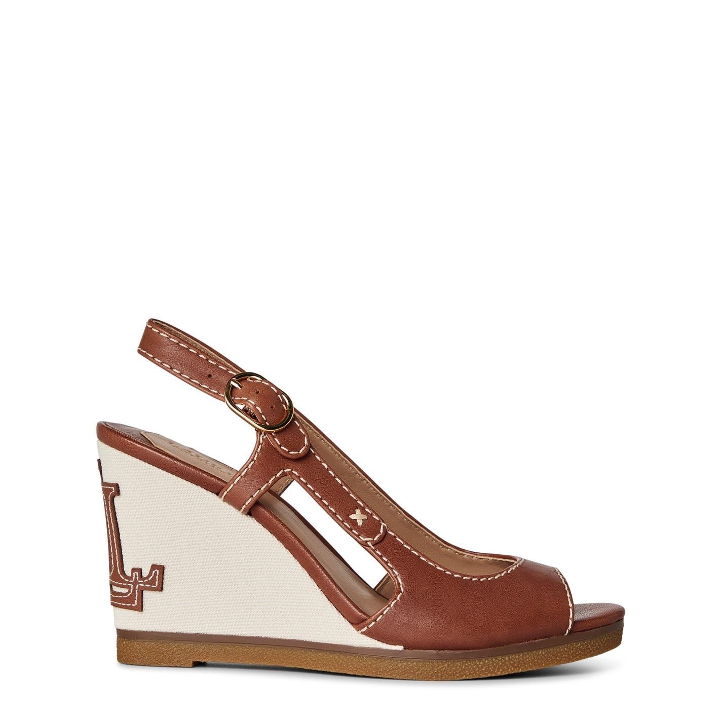  Roni Wedge Heels Deep Saddle Tan
