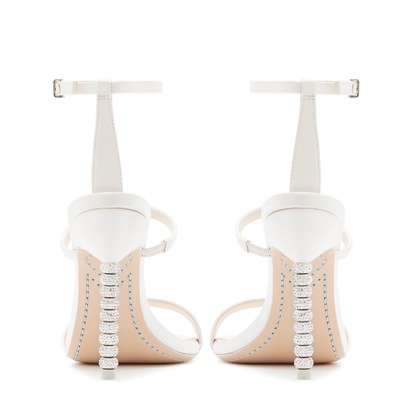  Rosalind Crystal Sandals Soft Ivory