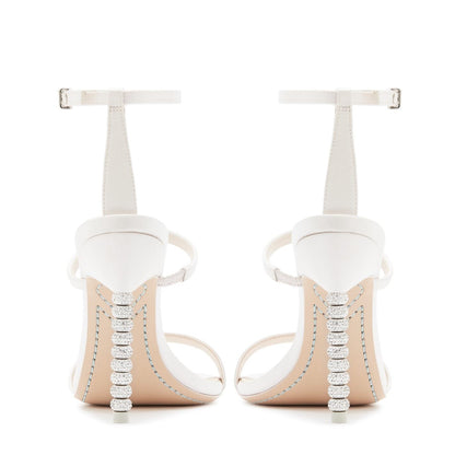  Rosalind Crystal Sandals Soft Ivory