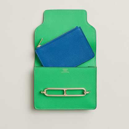  Hermes Roulis Slim Bi Wallet Vert Comics