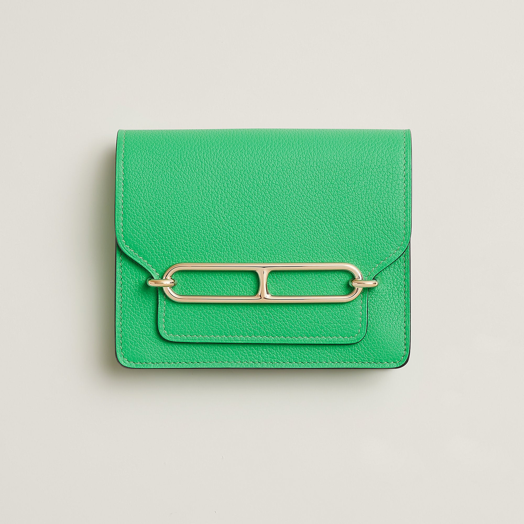  Hermes Roulis Slim Bi Wallet Vert Comics