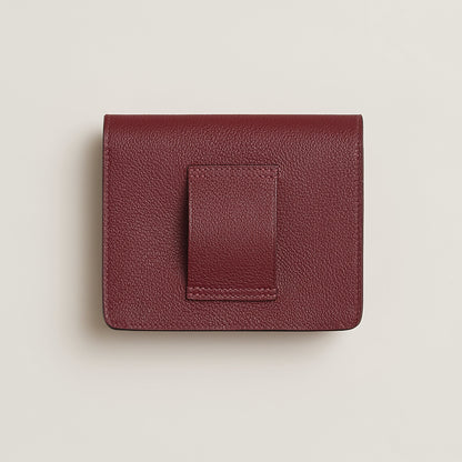  Hermes Roulis Slim Bi Wallet Bleu Glacier