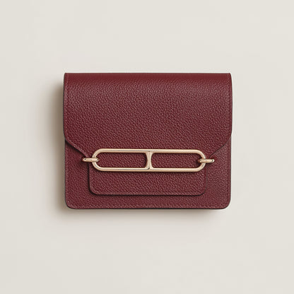  Hermes Roulis Slim Bi Wallet Bleu Glacier