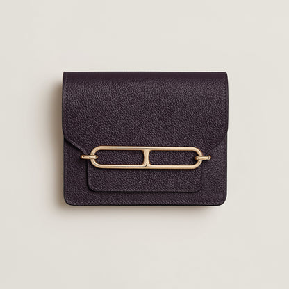  Hermes Roulis Slim Bi Wallet Bleu Glacier