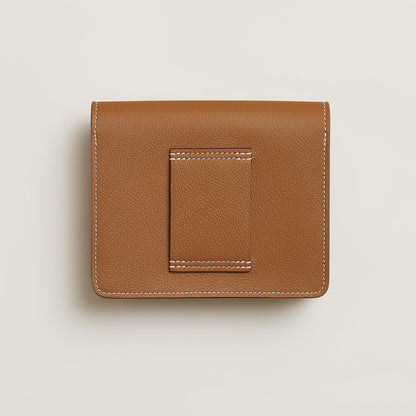  Hermes Roulis Slim Wallet Gold