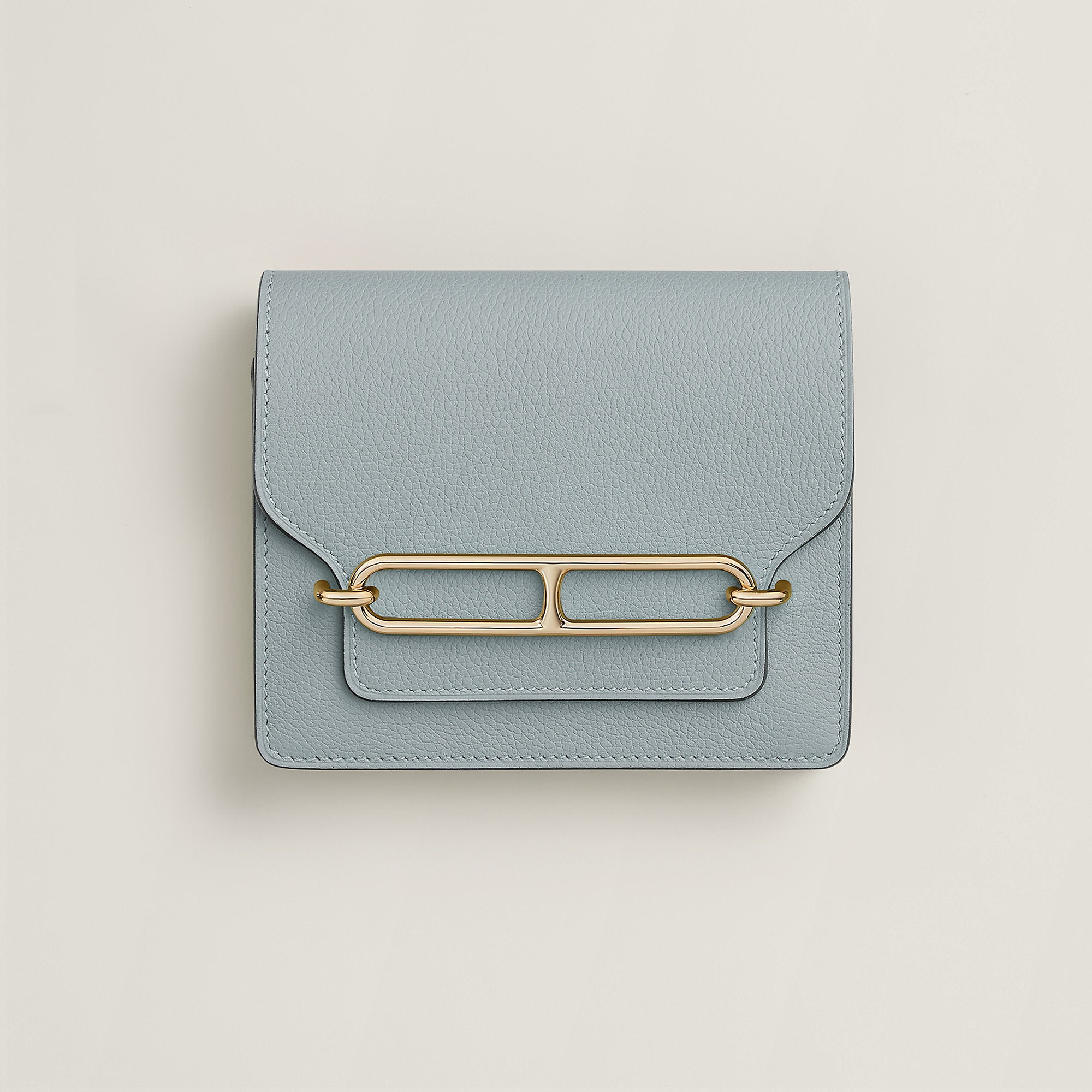  Hermes Roulis Slim Wallet Bleu Glacier