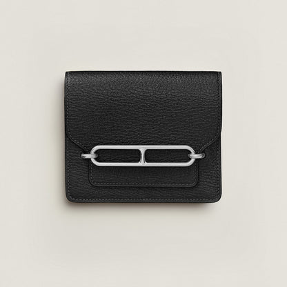  Hermes Roulis Slim Wallet Noir