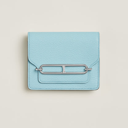  Hermes Roulis Slim Wallet Bleu Zphyr