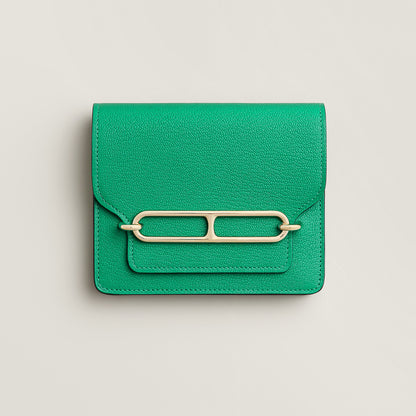  Hermes Roulis Slim Wallet Menthe