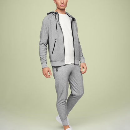 On Zipped Hoodie Grey