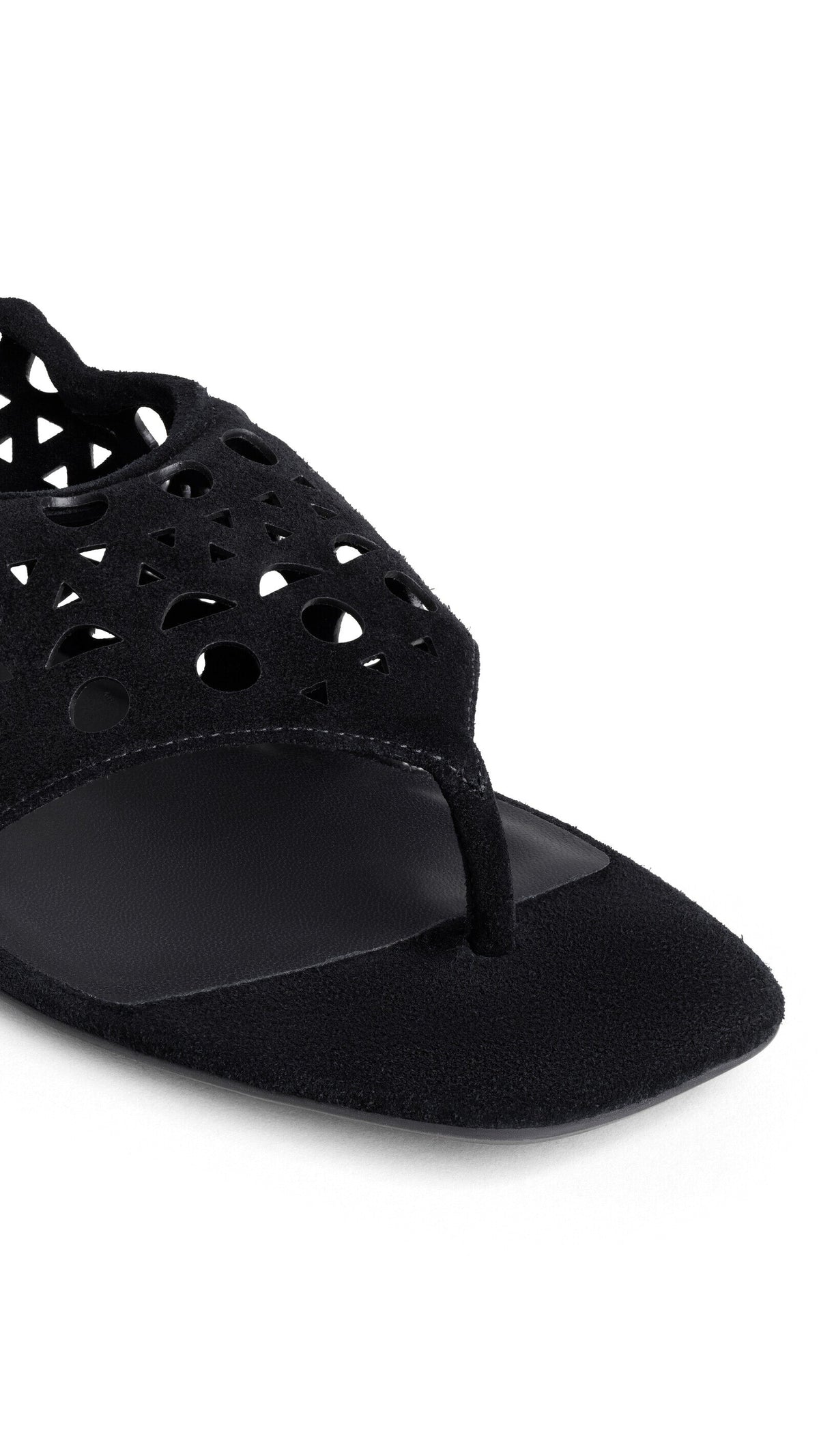Alaïa Vienne Thong Sandals In Velvet Calfskin