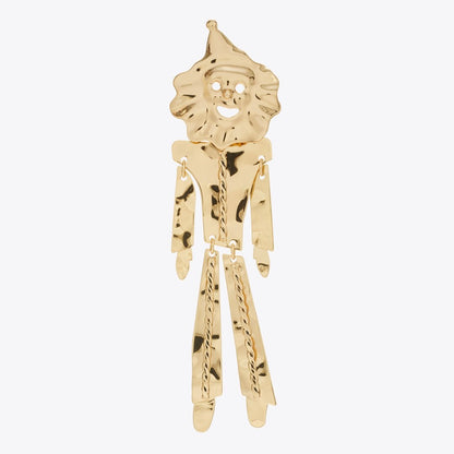 Tory Burch Runway Clown Earrings GOLD