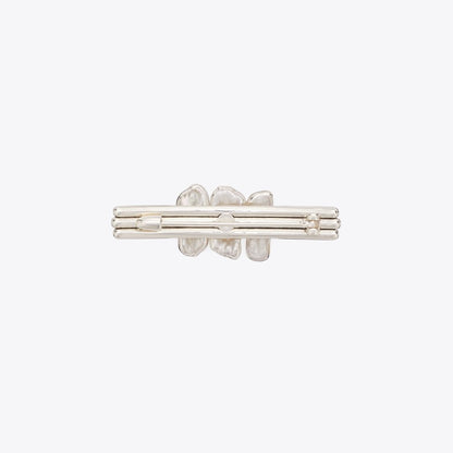 Tory Burch Runway Stacked Pearl Pin Tory Silver