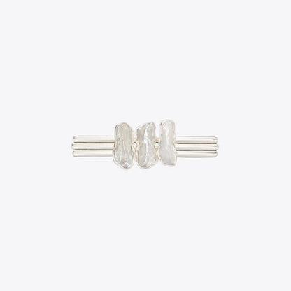 Tory Burch Runway Stacked Pearl Pin Tory Silver