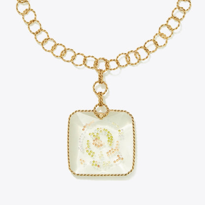 Tory Burch Runway Swirl Necklace GOLD
