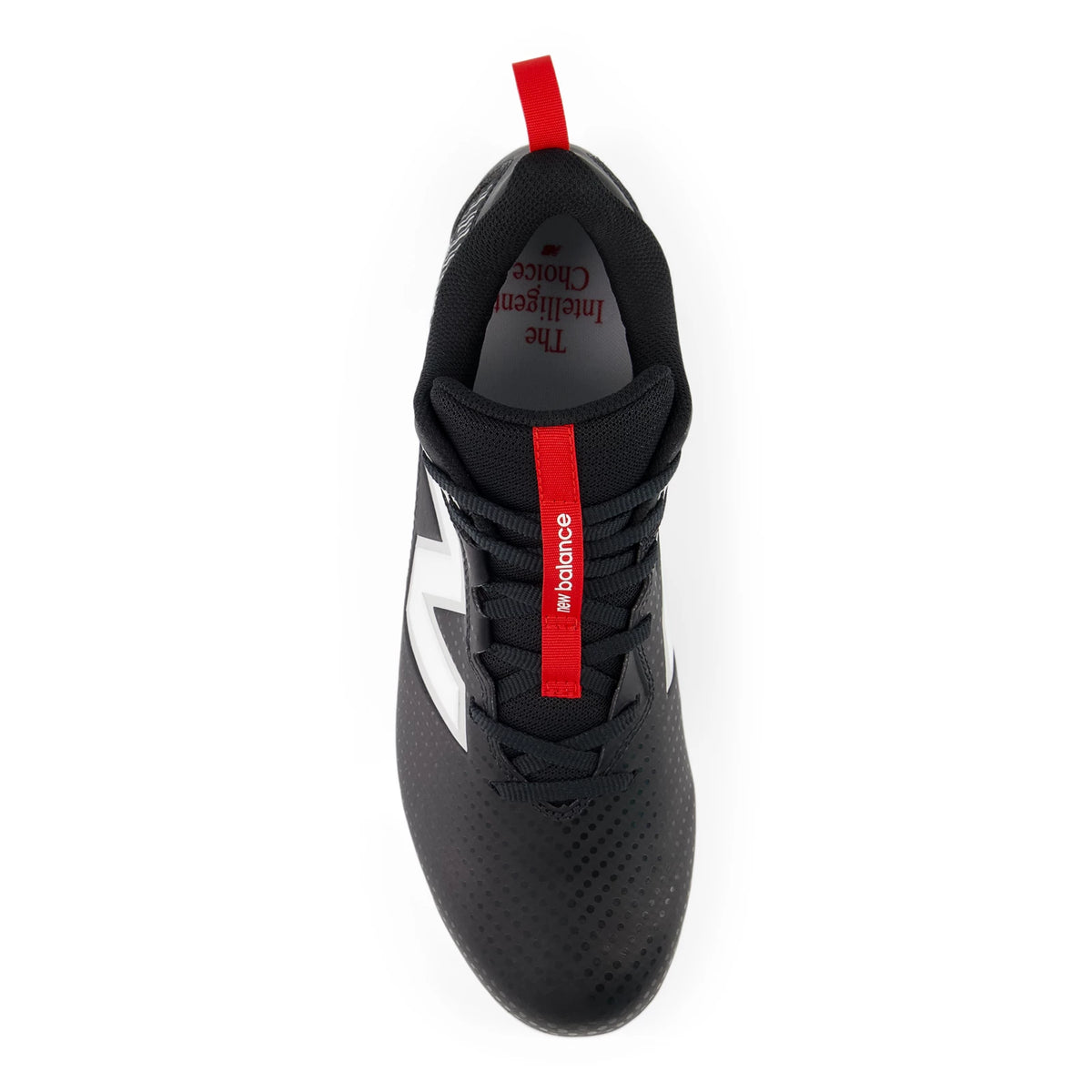 New Balance Rush V5 Mid Black with Nb White and Team Red