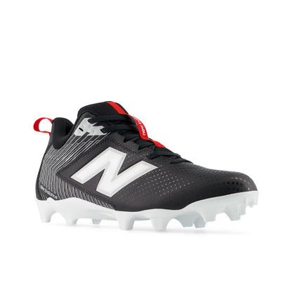 New Balance Rush V5 Mid Black with Nb White and Team Red