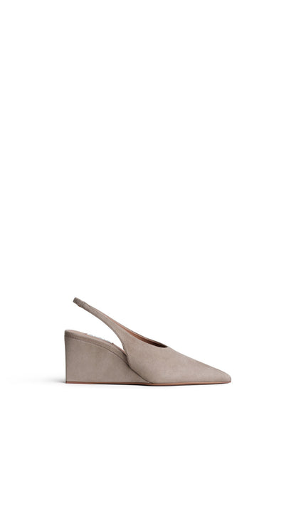 Alaïa Cube Slingbacks In Suede