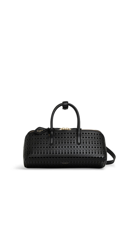 Alaïa Delta Small Bag In Perforated Vienne Calfskin