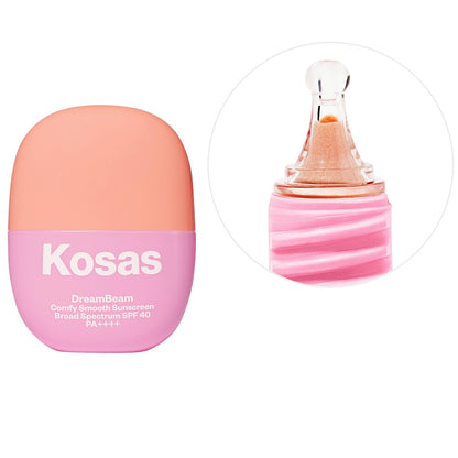 Kosas Mini DreamBeam Silicone-Free Mineral Sunscreen SPF 40 with Ceramides and Peptides