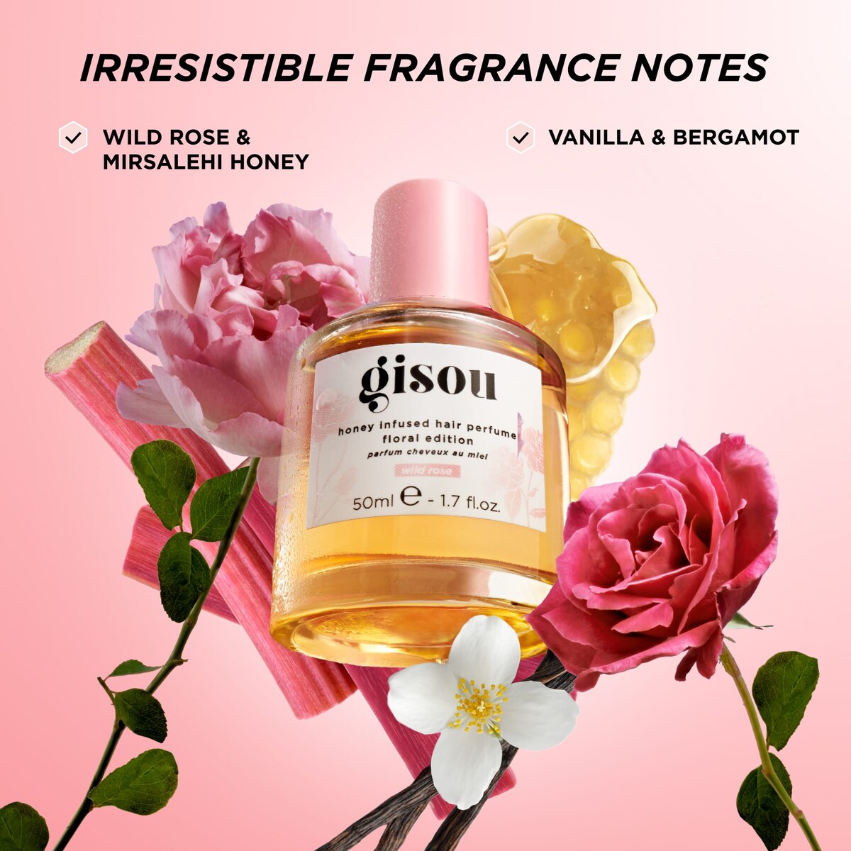 Mini Wild Rose Honey Infused Hair Perfume