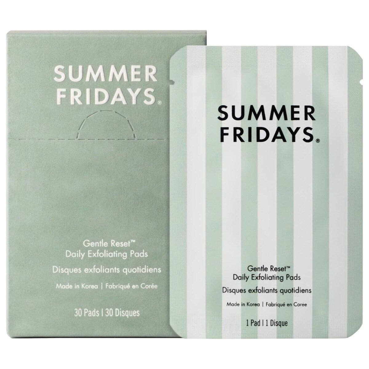 Gentle Reset Daily Exfoliating Pads to Smooth + Minimize Pores with AHAs