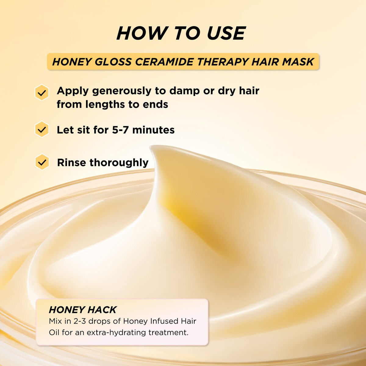 Honey Gloss Ceramide Therapy Hydrating Hair Mask Duo