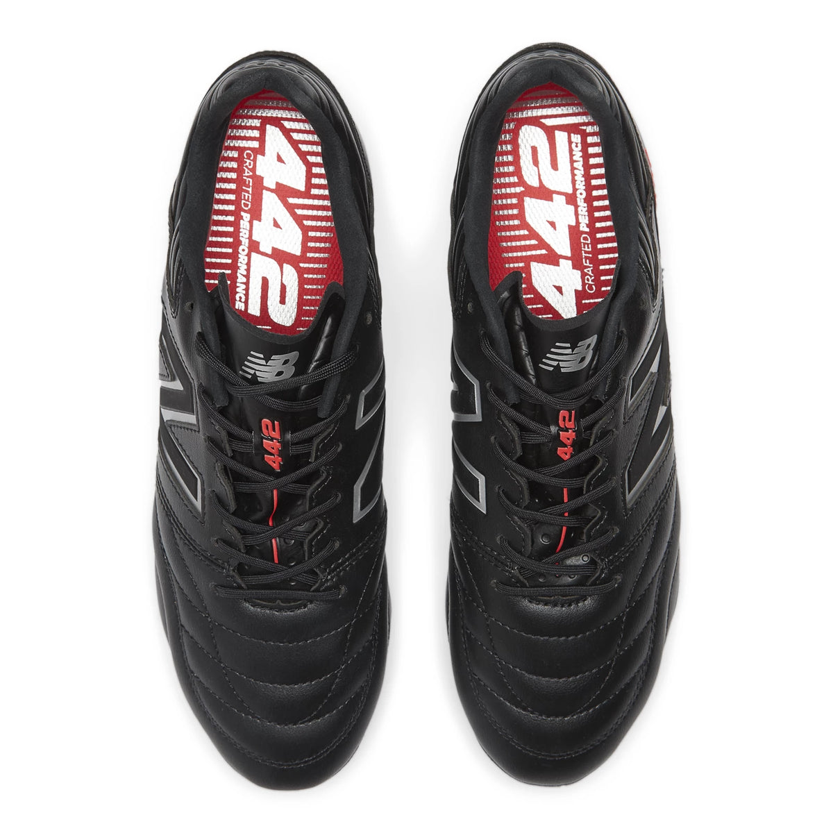 New Balance 442 PRO FG V2 NON KL Black with White and True Red