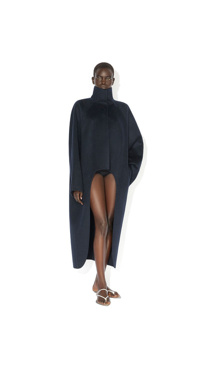 Alaïa Asymmetric Double Face Cashmere Coat