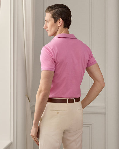 Ralph Lauren Custom Slim Fit Piqué Polo Shirt
